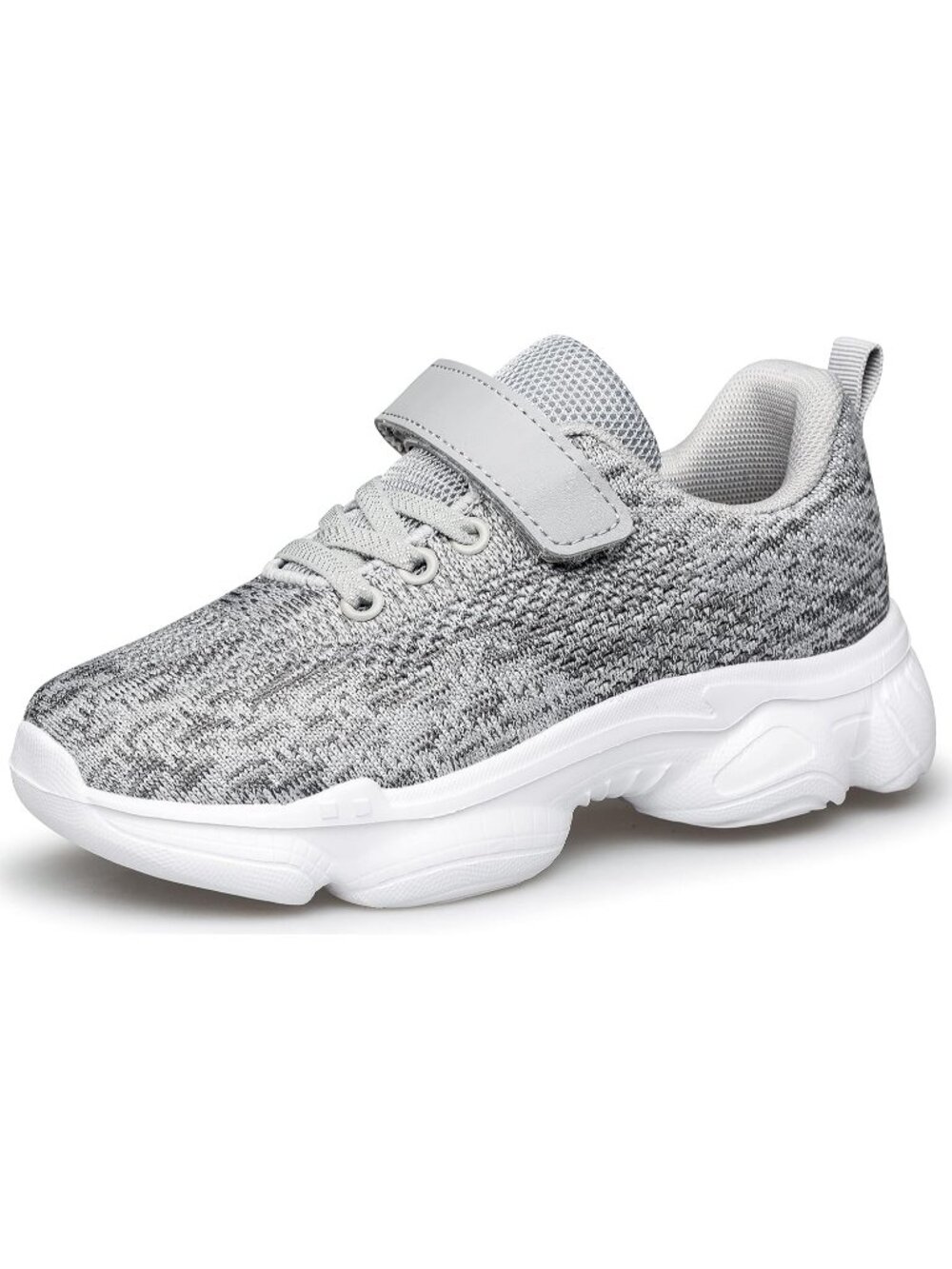 Kids Multi Grey Mesh Shoes Toddler Boys Girls Running Sports Strap Sneakers